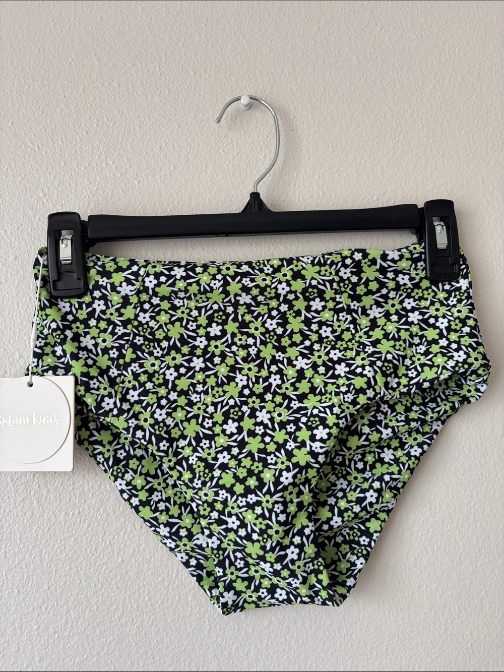 NWT Kulani Kinis floral print high-waisted bikini bottom SZ XS